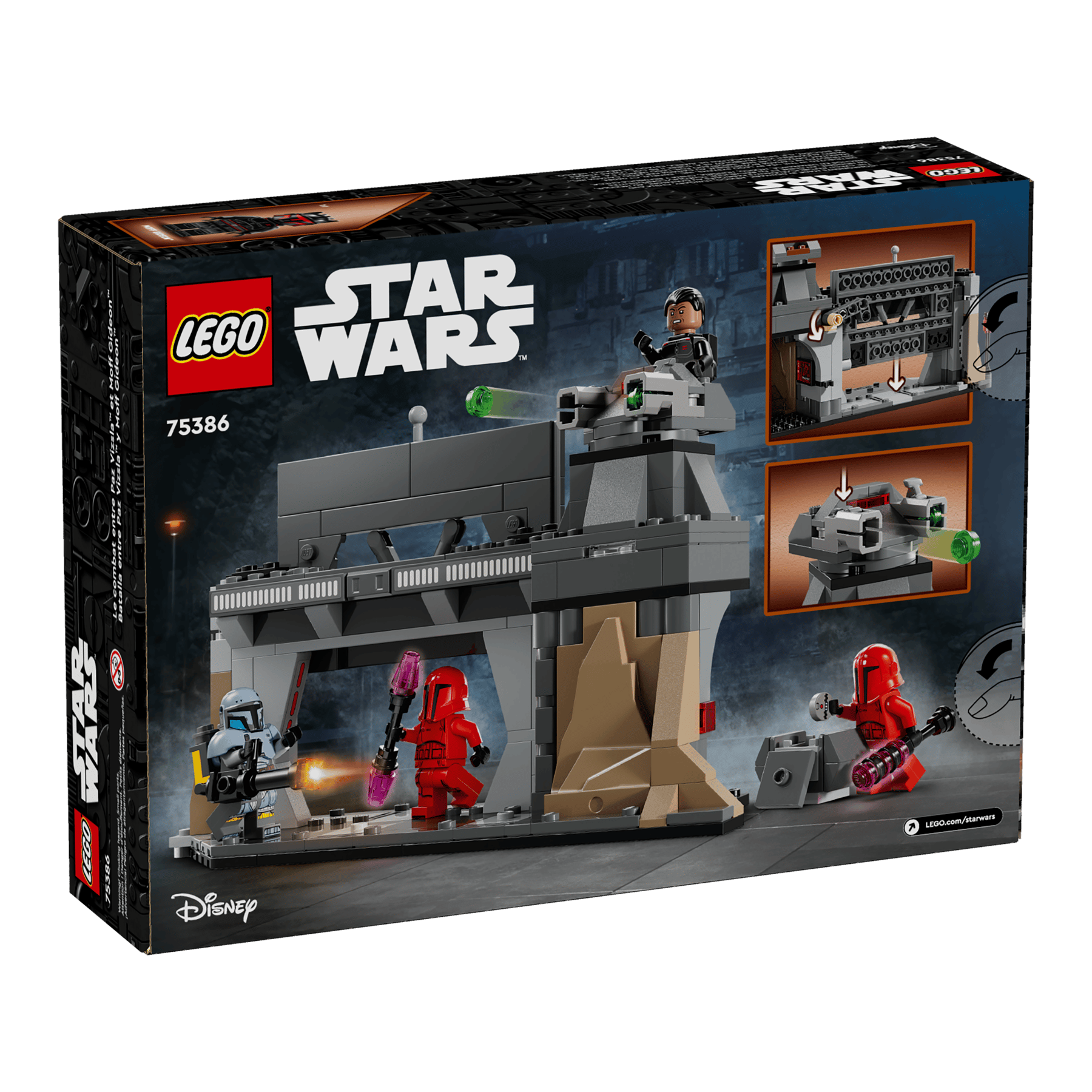 LEGO Star Wars™ 75386 - Lupta dintre Paz Vizsla™ și Moff Gideon™ - cutie spate