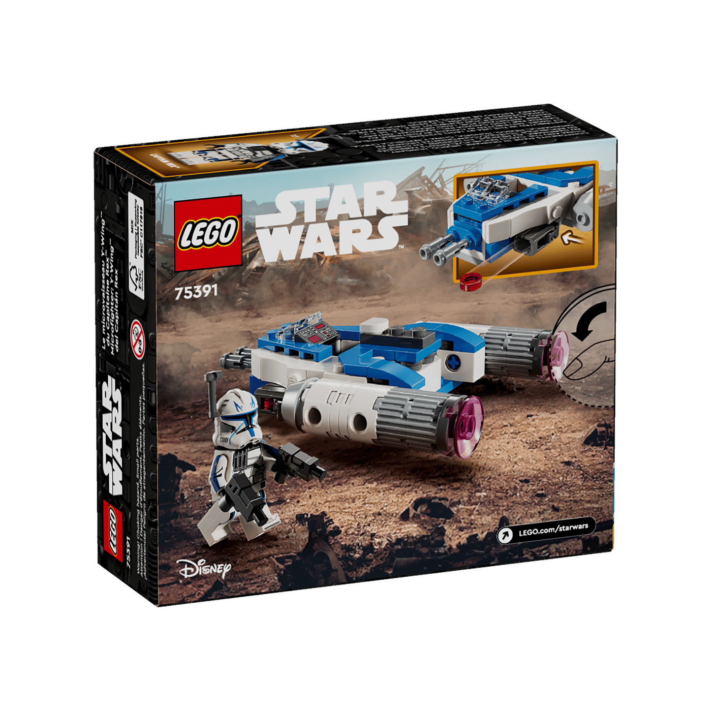 LEGO Star Wars™ 75391 - Micronava de luptă Y-Wing™ a Căpitanului Rex - cutie spate