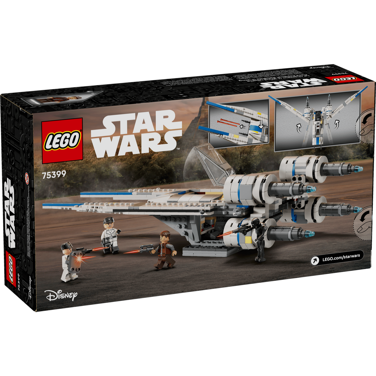 LEGO Star Wars™ 75399 - Navă stelară U-Wing a rebelilor - cutie spate