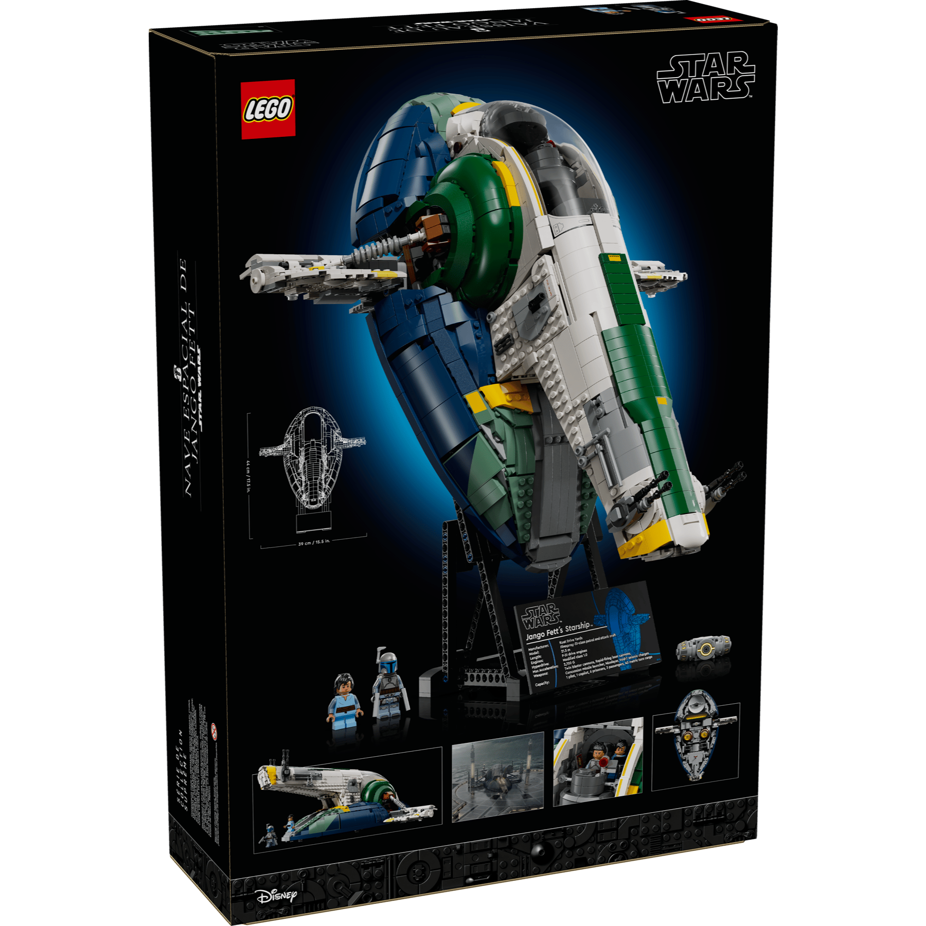 LEGO Star Wars™ 75409 - Nava lui Jango Fett din clasa Firespray - cutie spate