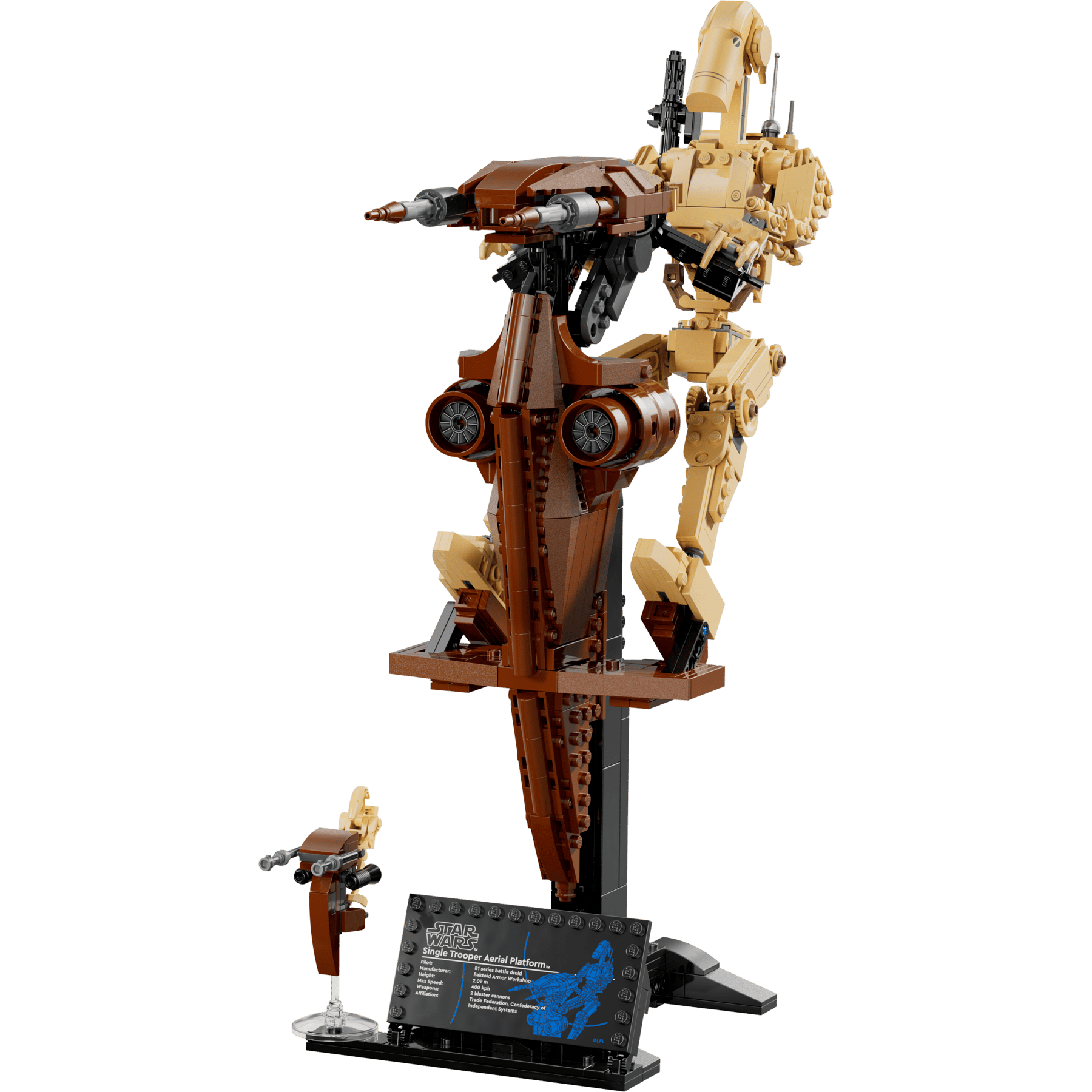 LEGO Star Wars™ 75428 - Droid™ de luptă cu vehicul STAP - set construit