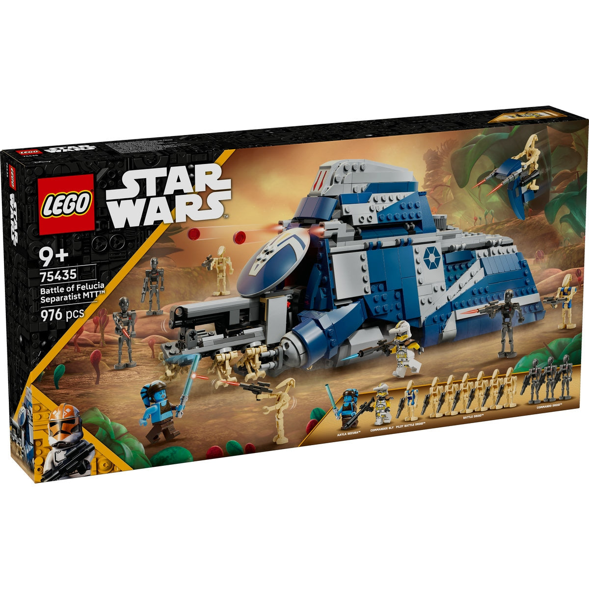 LEGO Star Wars™ 75435 - Vehiculul MTT™ al separatișilor din Bătălia de pe Felucia - cutie fata