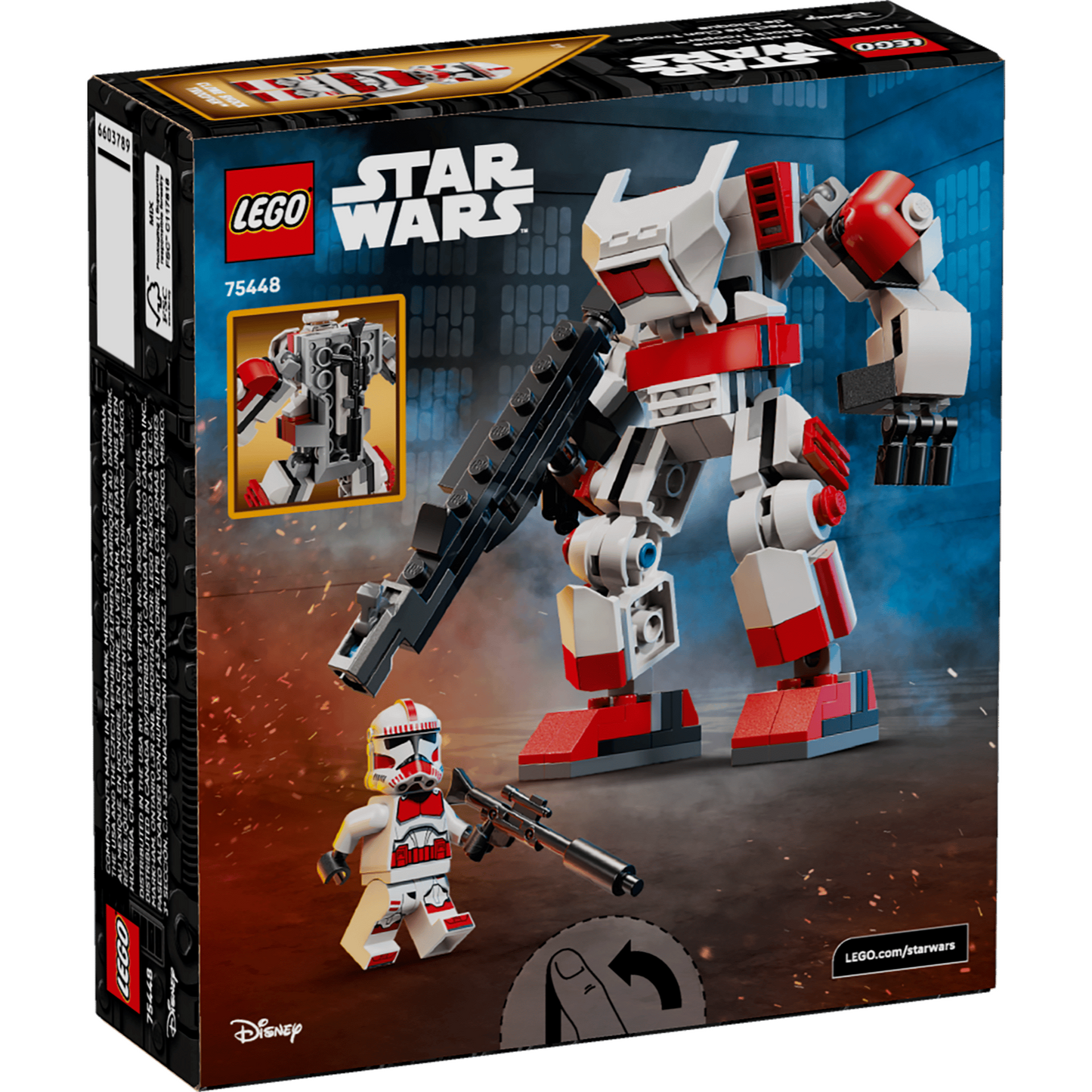 LEGO Star Wars™ 75448 - Robot soldat clonă de șoc - cutie spate