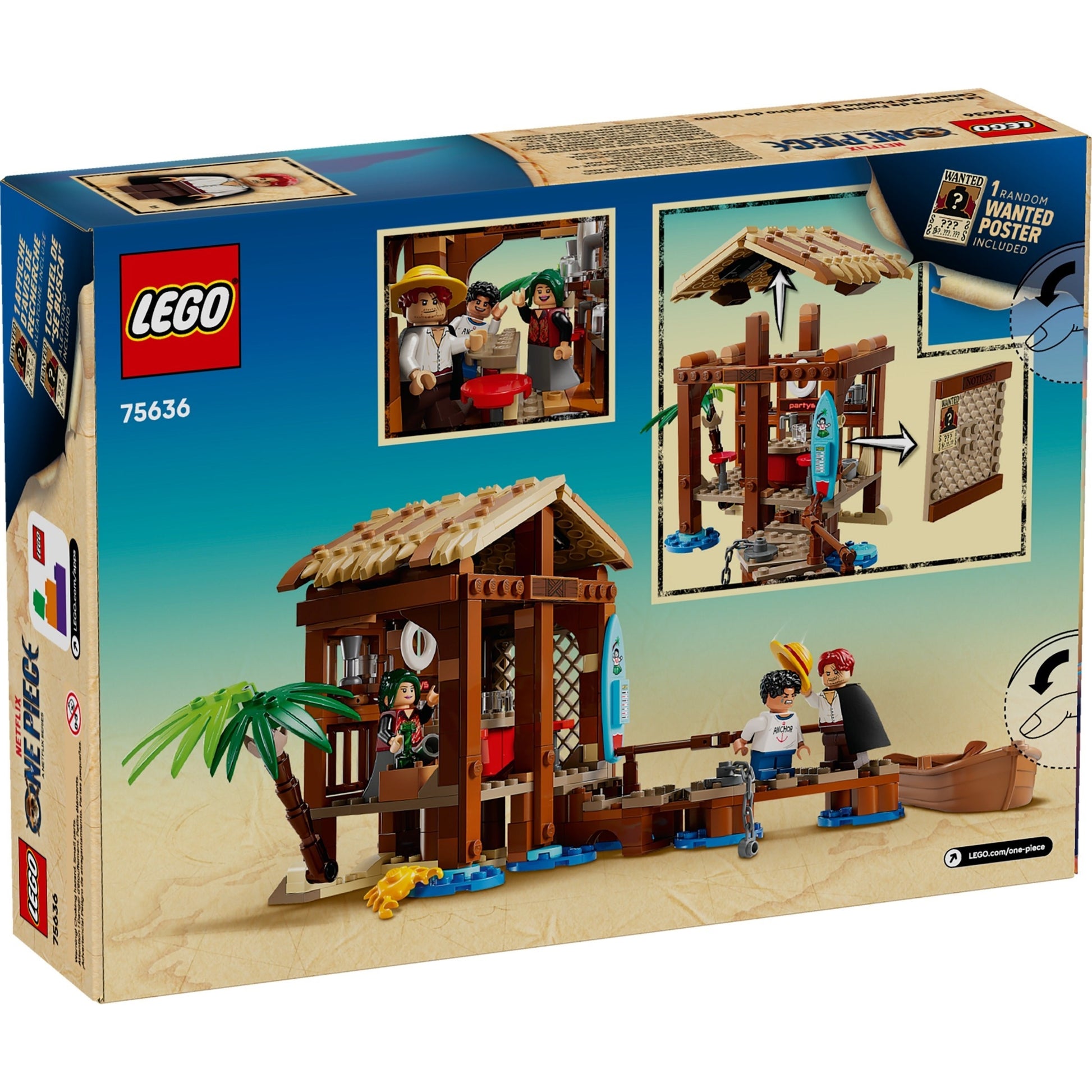 LEGO One Piece 75636 - Colibă în Satul Morii - cutie spate