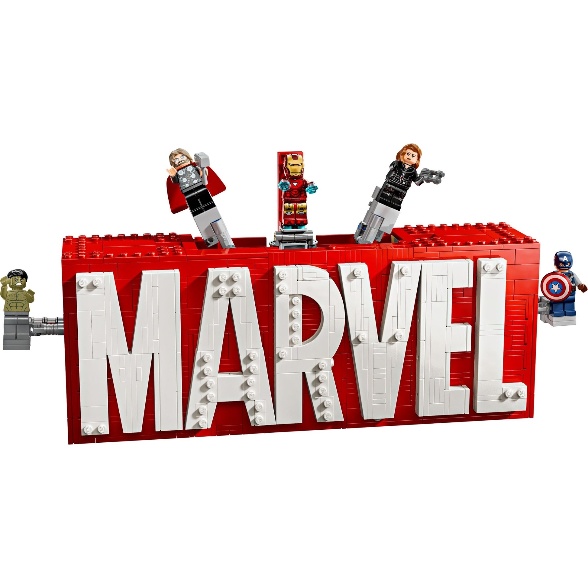 LEGO Marvel 76313 - Siglă și minifigurine MARVEL - set construit