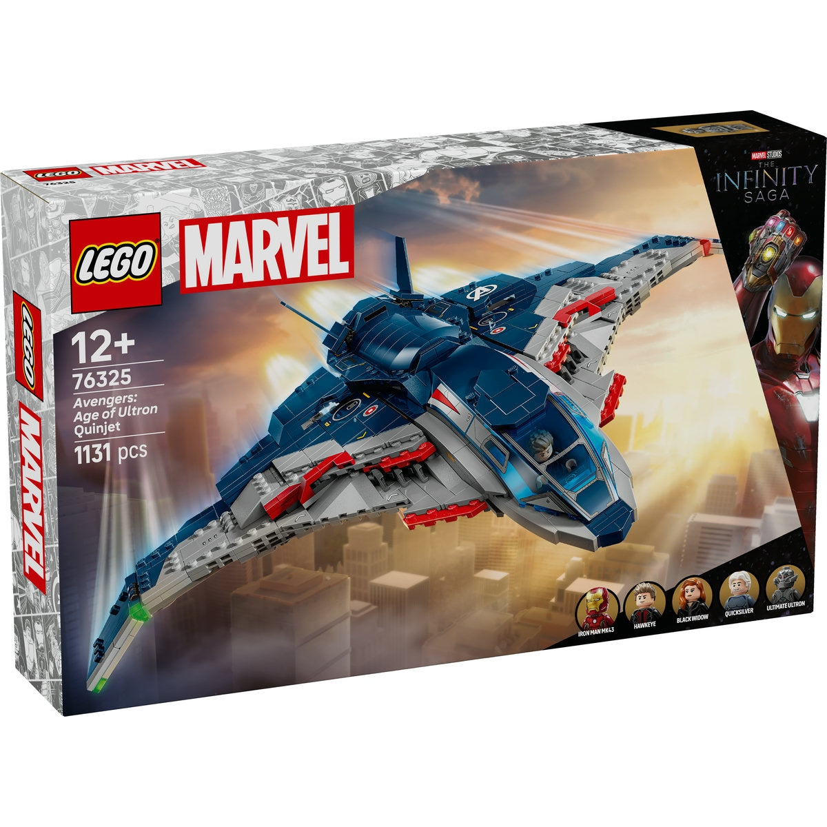 LEGO Marvel 76325 Avengers: Age of Ultron Quinjet - cutie fata