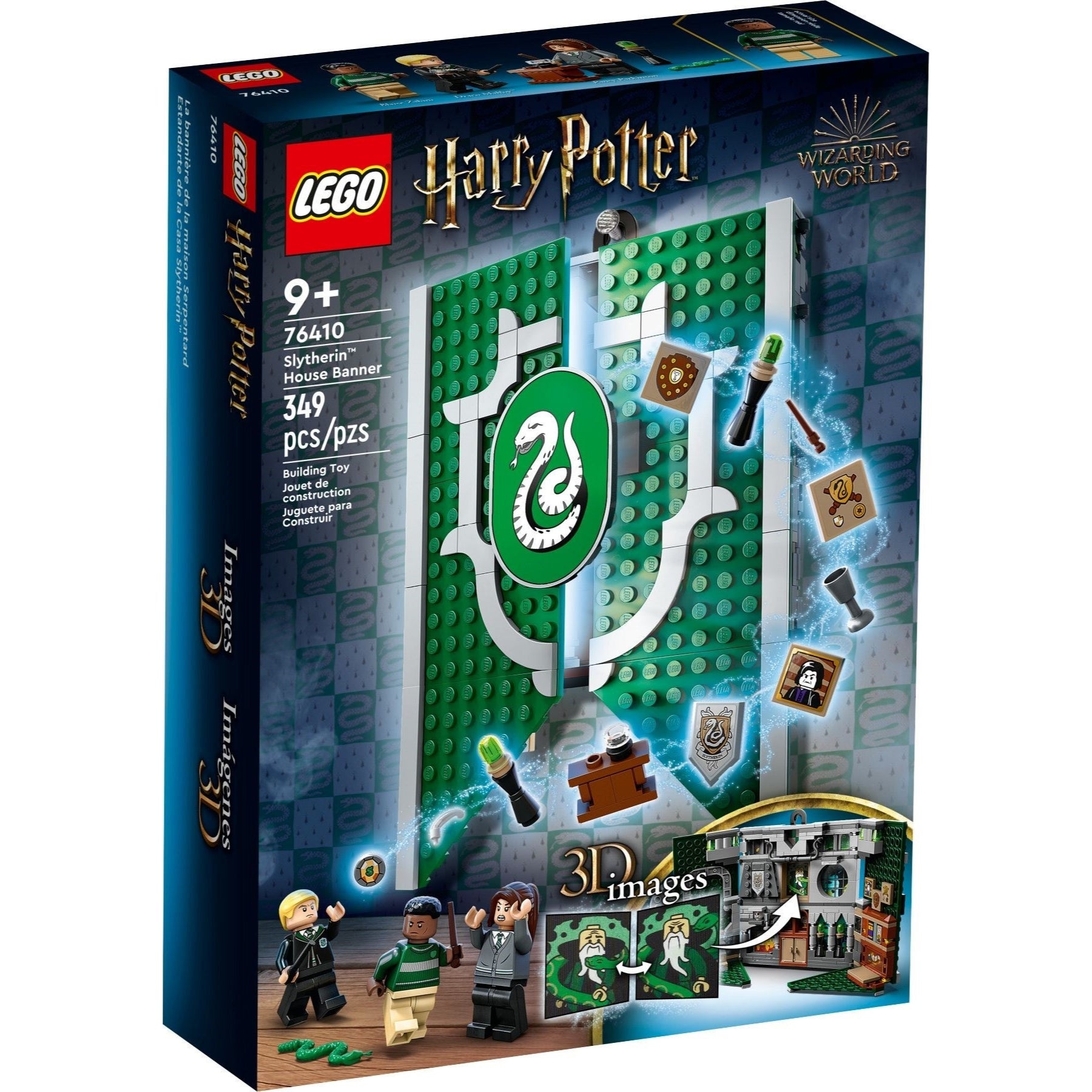 LEGO Harry Potter™ 76410 - Bannerul Casei Slytherin™ - cutie fata