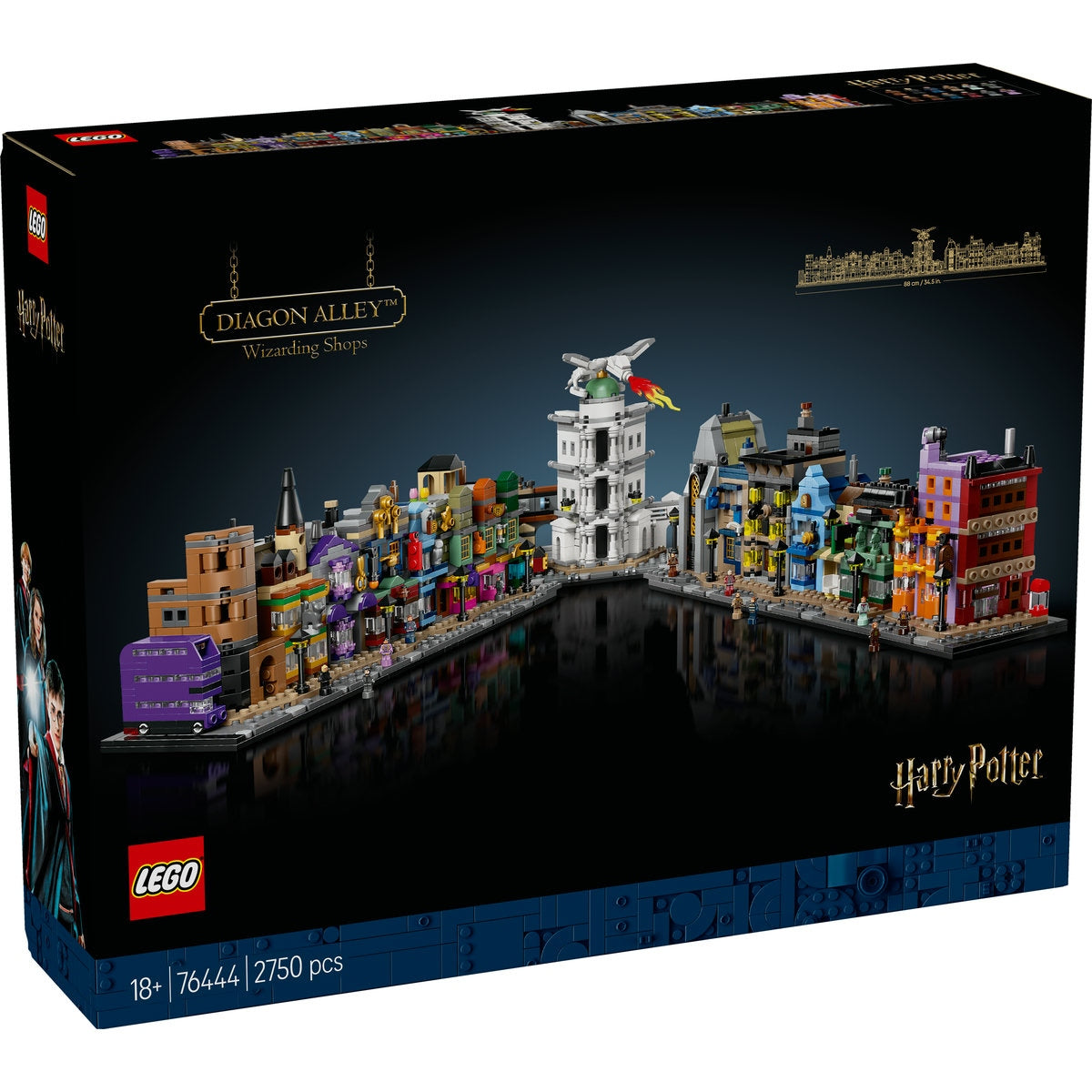 LEGO Harry Potter™ 76444 - Magazine vrăjitorești pe Aleea Diagon - cutie fata