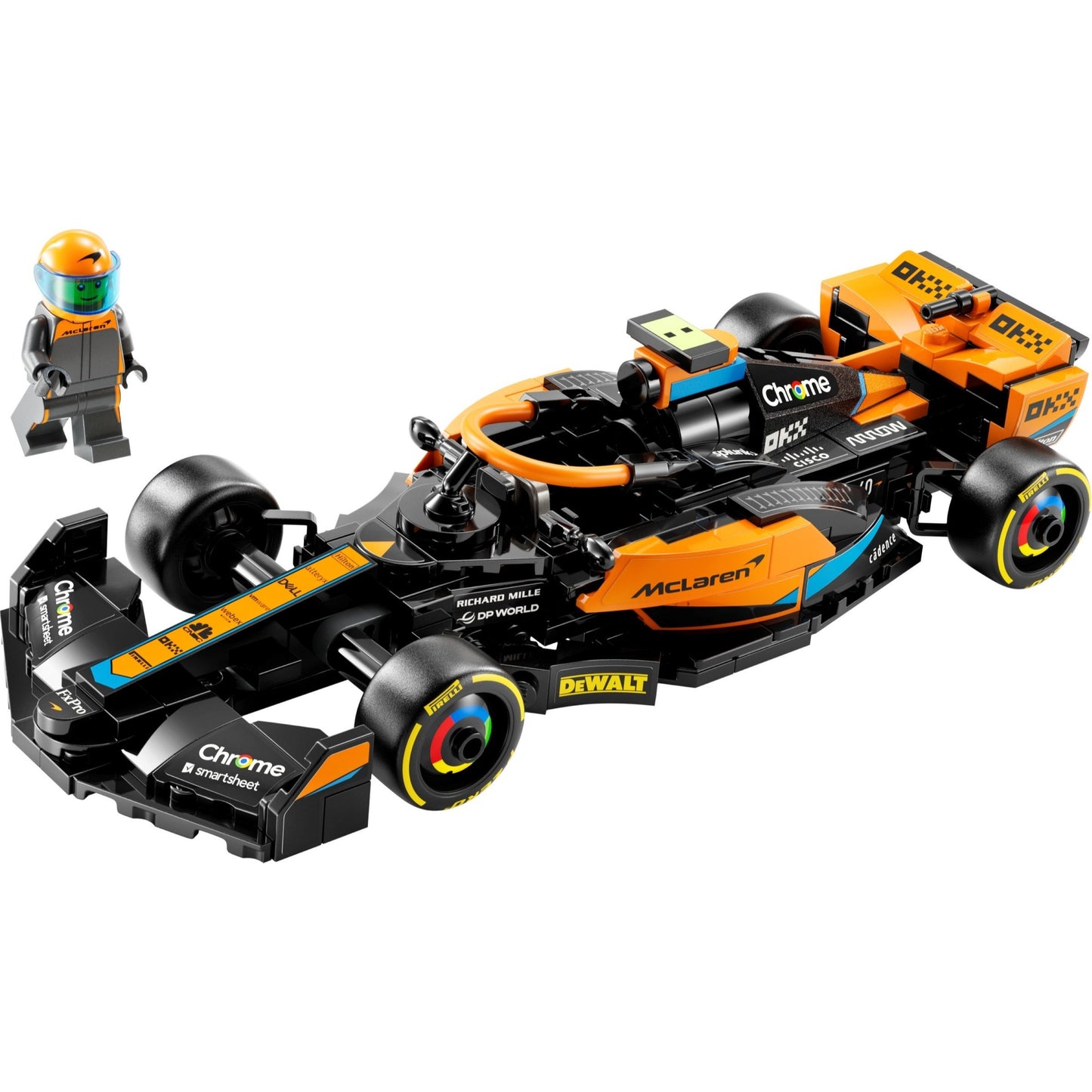 LEGO Speed Champions 76919 - Mașină de curse McLaren de Formula 1 2023 - set construit