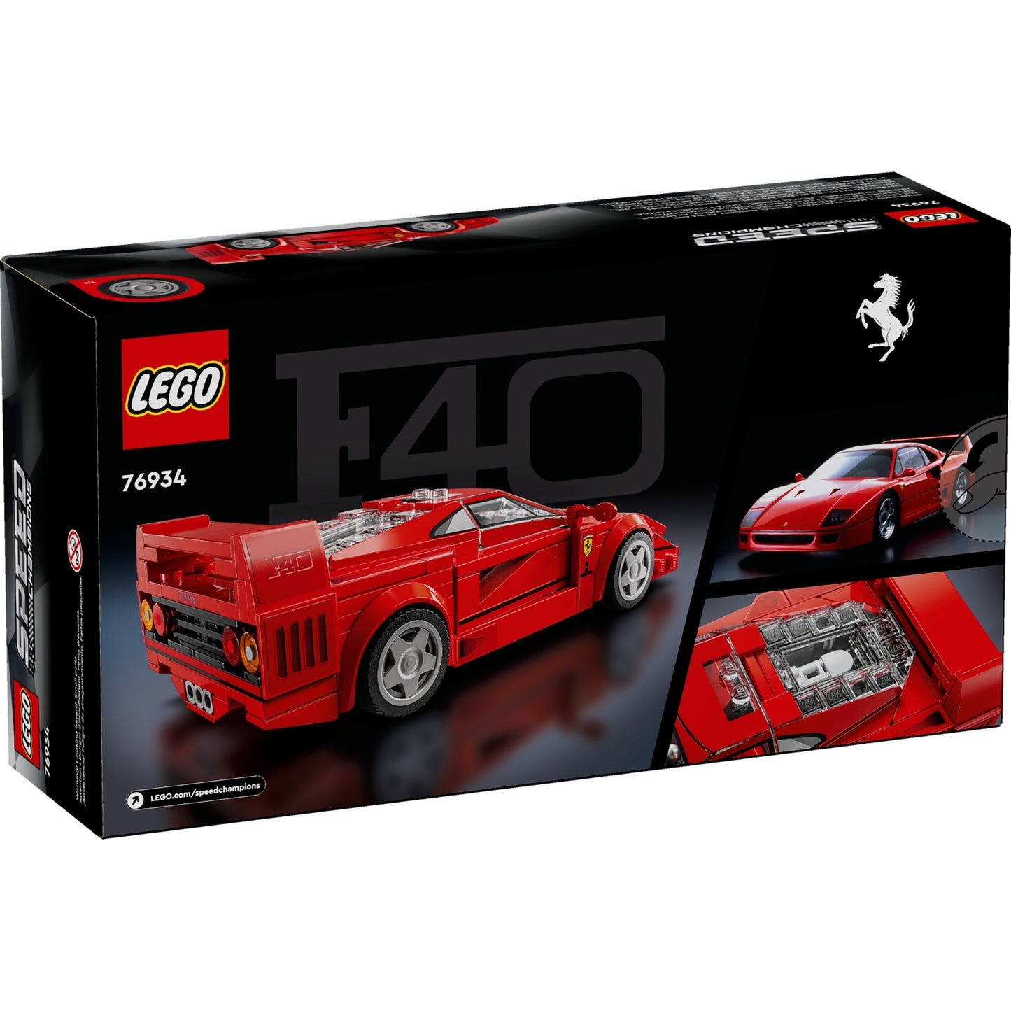 LEGO Speed Champions 76934 Ferrari F40 - cutie spate