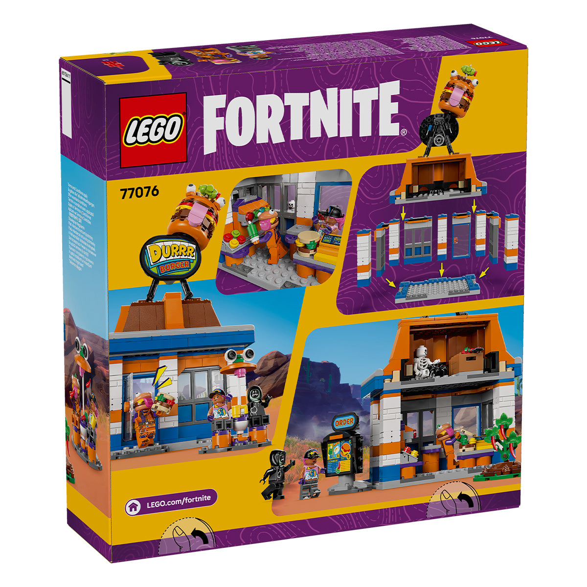 LEGO Fortnite 77076 Durrr Burger Restaurant - cutie spate