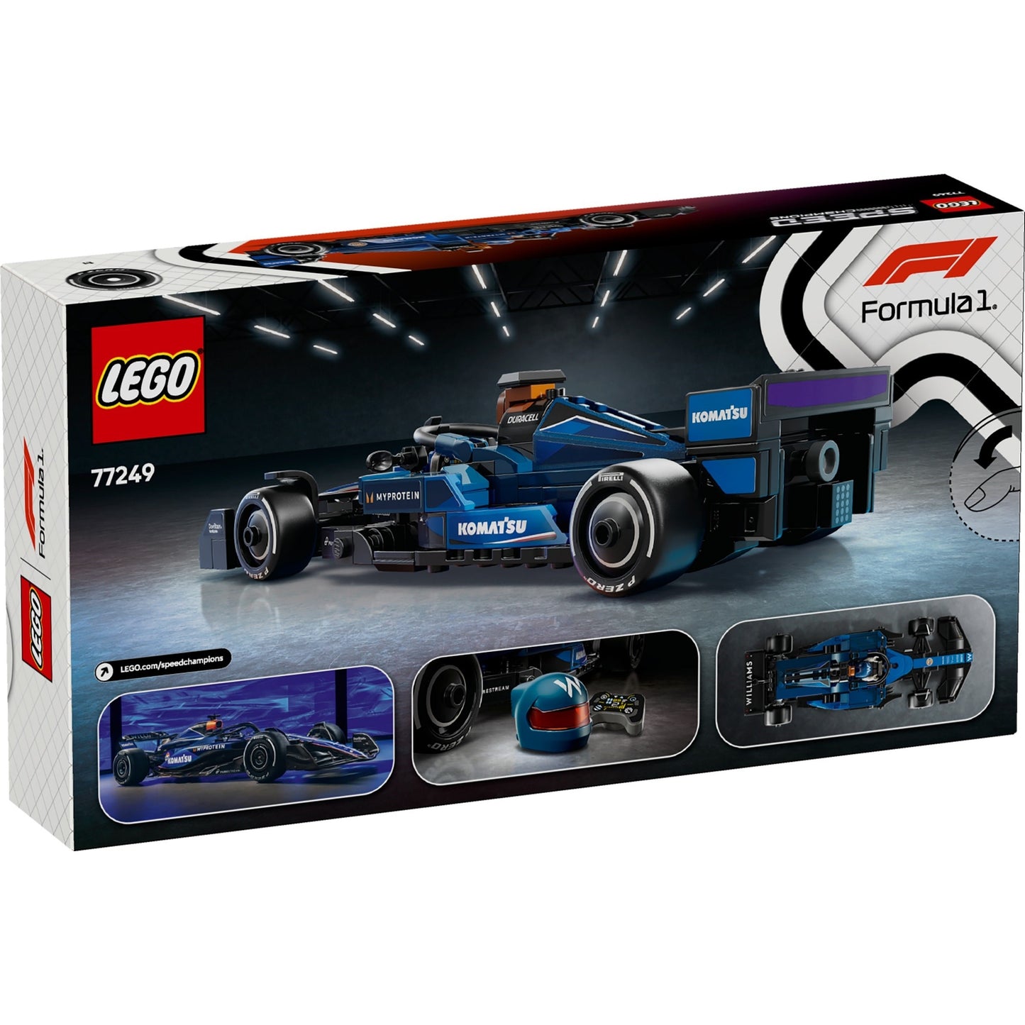 LEGO Speed Champions 77249 - Mașina de curse F1® Williams Racing FW46 - cutie spate