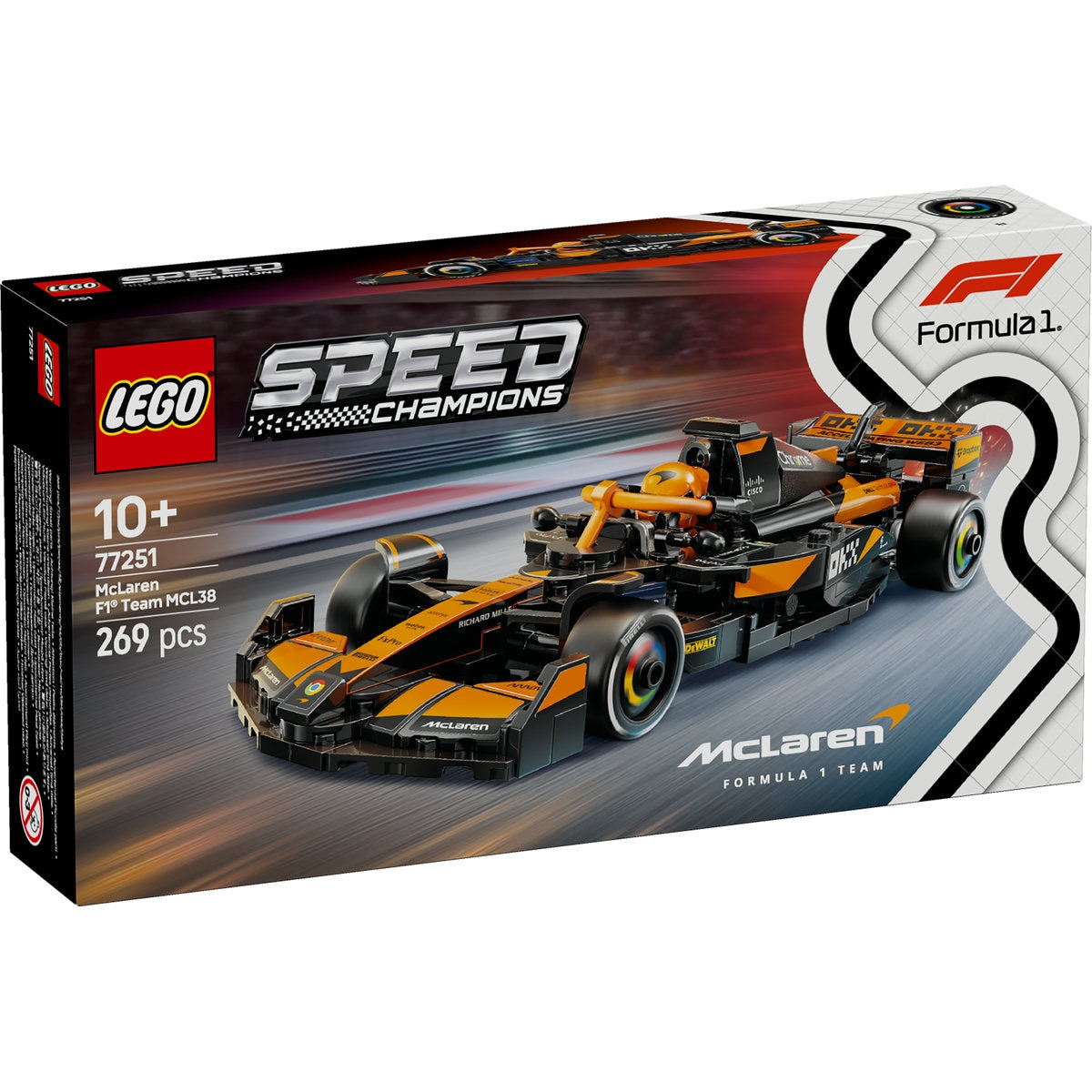 LEGO Speed Champions 77251 McLaren F1 Team MCL38 Race Car - cutie fata