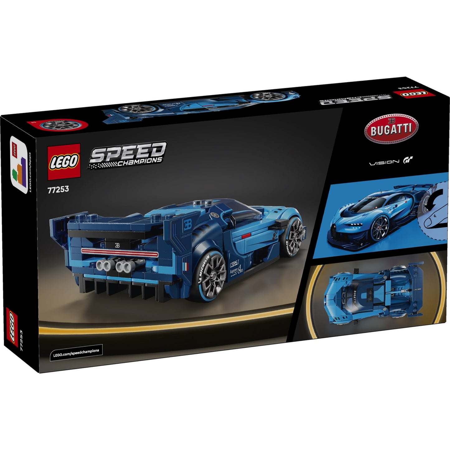 LEGO Speed Champions 77253 - Hipermașina sport Bugatti Vision GT - cutie spate